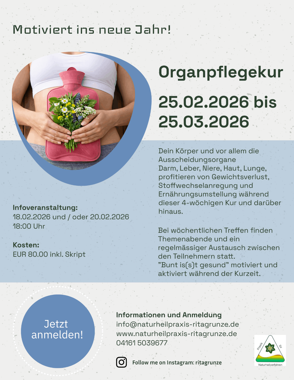 Motiviert ins neue Jahr - Organpflegekur